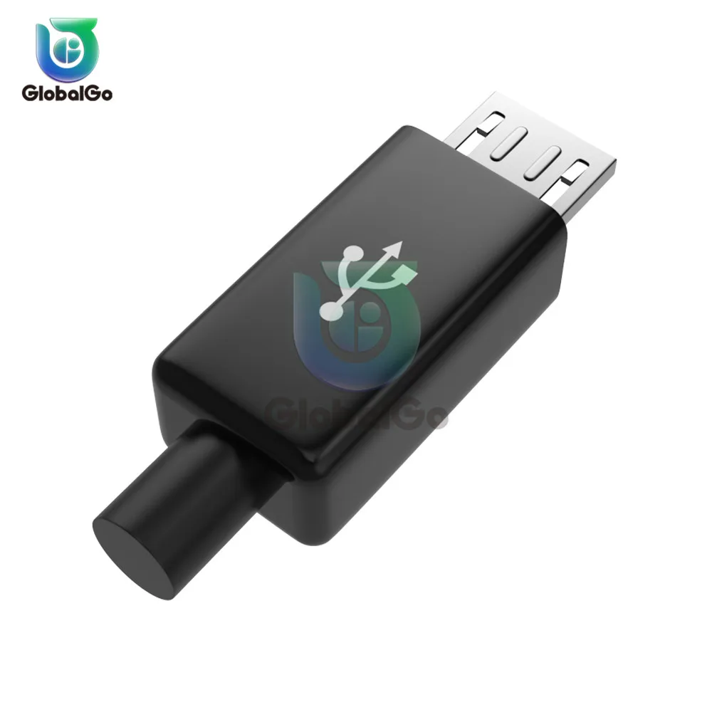 10 шт./лот микро USB разъем типа папа комплект сделай сам с чехлами мини разъемы