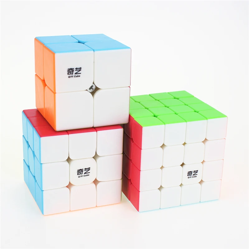 QiYi 2x2x2 3x3x3 4x4x4 1 комплект/3 шт. магический куб соревнования Кубики головоломки