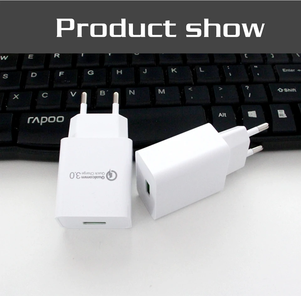 Быстрая зарядка QC 3,0 USB зарядные устройства для мобильных телефонов адаптер для преобразования ЕС дорожная стена для универсального маленького телефона Быстрая зарядка