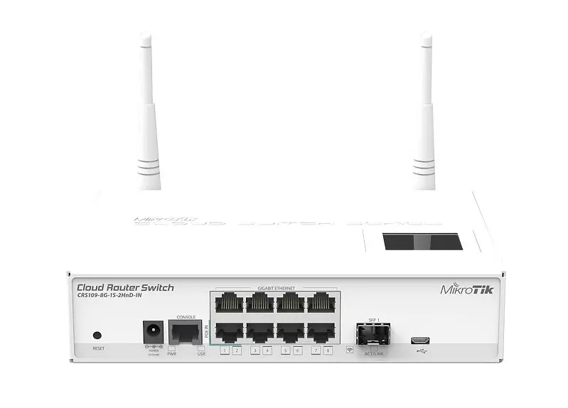 MikroTik Cloud Router Switch 8 гигабитных портов RouterOS 2 4 ГГц Wi-Fi роутер | Компьютеры и офис
