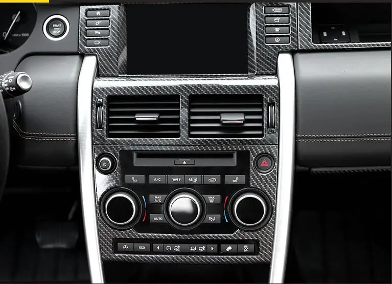 Для Land rover Discovery Спорт 2015 2016 2017 автомобиль-Стайлинг ABS углеродного волокна кнопки