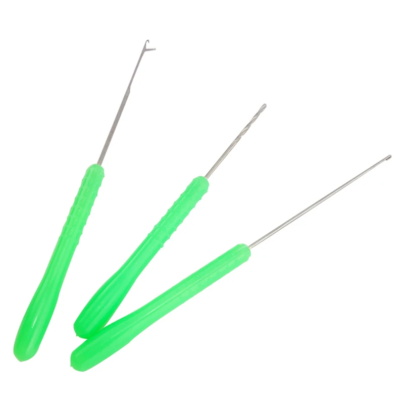 

1 set 3 pcs Carp Fishing Bait Tool Set Making Rigs Drill Hook Needle Tackle