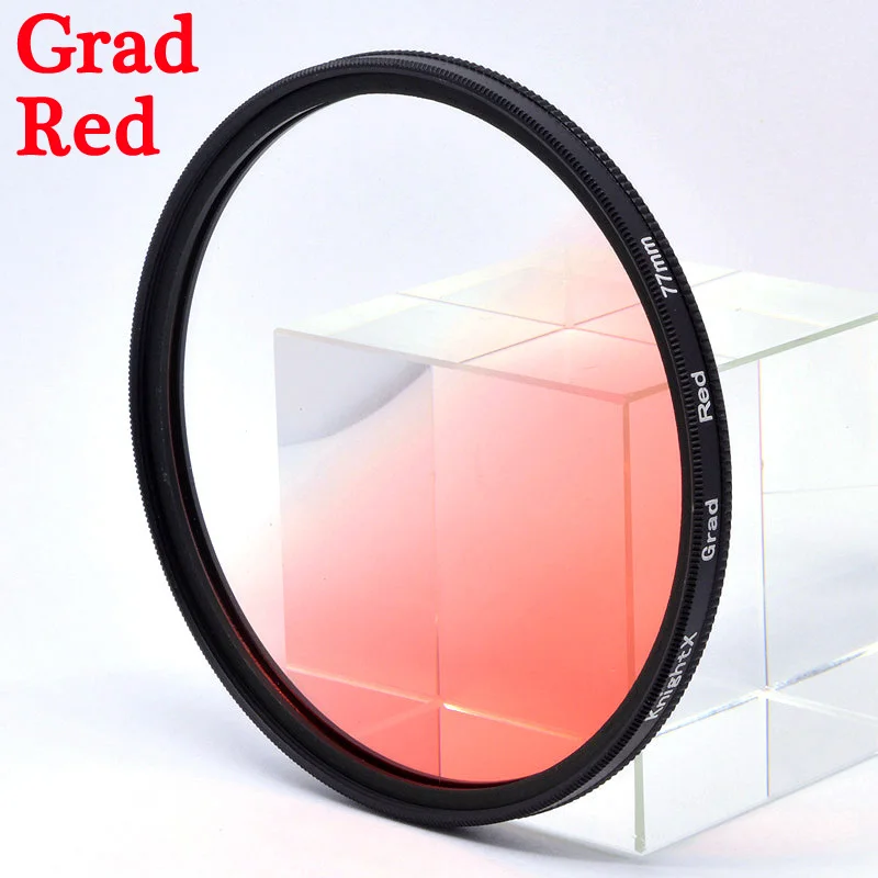 Grad Red KnightX переменный нейтральный FLD UV CPL ND Звездный фильтр объектива камеры для canon eos sony nikon 49 мм 52 мм 55 мм 62 58 мм 67 мм 77 мм - Цвет: Grad Red