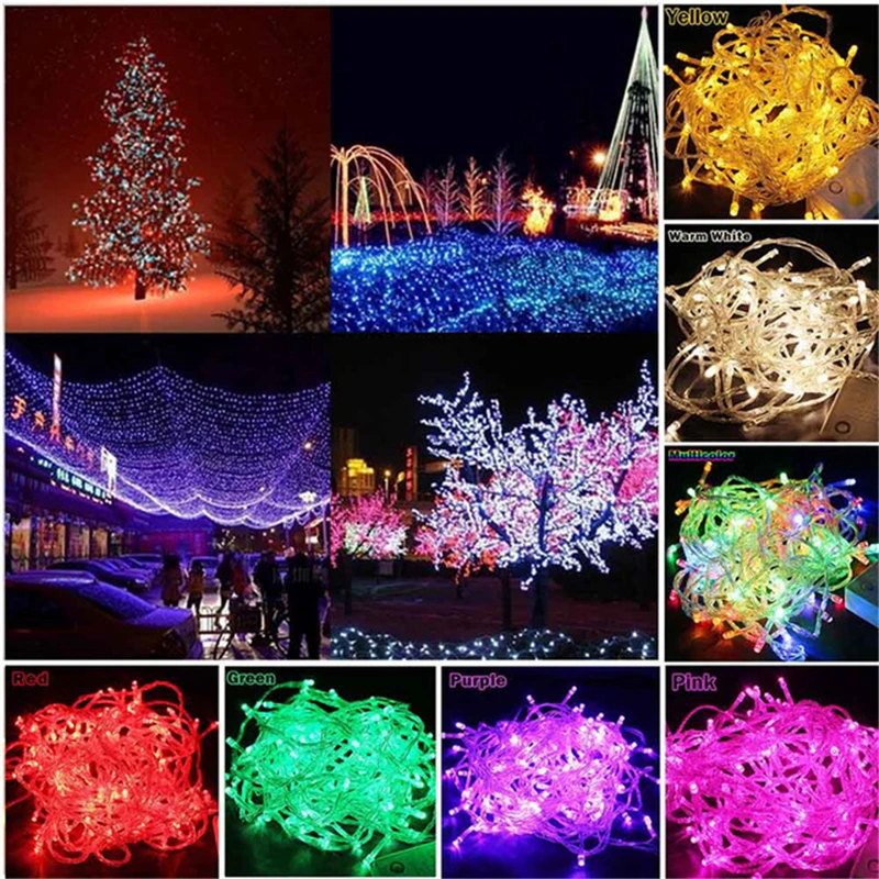 

Hot Sale 10M 20M 30M 50M 100M LED string Fairy light holiday decoration AC220V 110V Waterproof outdoor light with controller