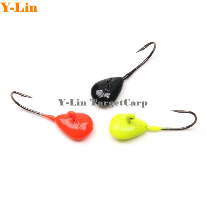 6pcs 0.5g fishing Bait Texas Rig Fishing Hooks Spinner Spoon 3D eyes Fish Lifelike Jig Lead Swinbait Head Small Soft Lure | Спорт и