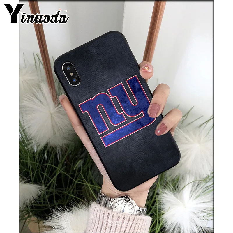 A8 Yinuoda New York Giants TPU мягкие Аксессуары для телефонов Чехол для iPhone 6S 6plus 7 7plus 8 8Plus X Xs MAX 5 5S XR - Цвет: A8