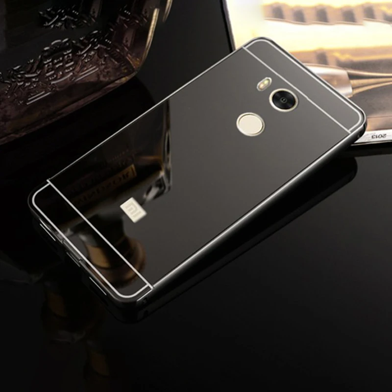 Для Xiaomi Redmi 4 Pro Prime чехол Роскошный металлический алюминиевый каркас+ зеркальная Пластиковая Задняя крышка 2 в 1 чехол для Xiaomi Redmi 4pro 32G