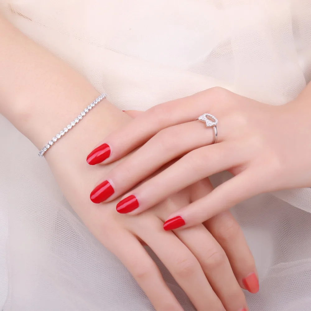 JewelryPalace любовь вечность 4ct кубический цирконий регулируемый браслет
