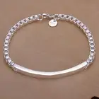 Браслет-цепочка Женский, мужской, серебристый, скрученный