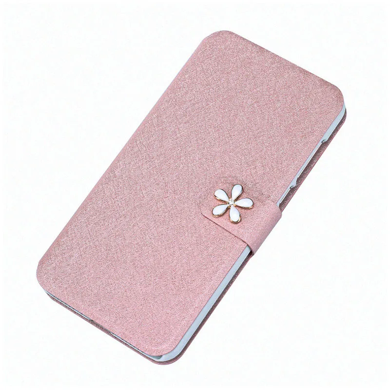 Для Alcatel One Touch Pixi 4 5010 5010D 5045 5045D чехол из искусственной кожи флип-чехол Fudans чехол для телефона защитный чехол Capa Coque сумка - Цвет: Rose Gold Flower