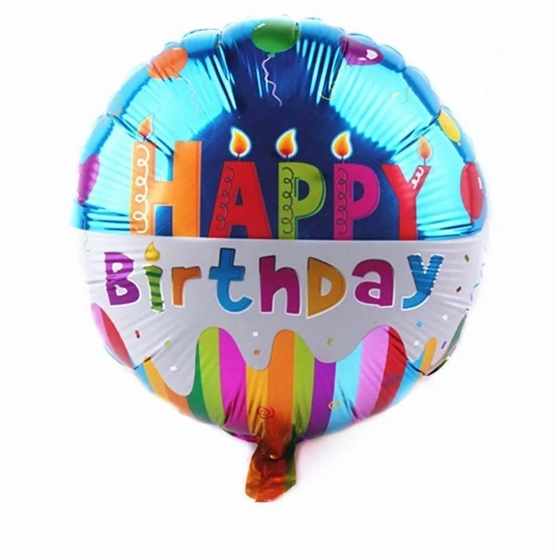 

18 inch Happy Birthday Foil Balloons Children Inflatable Toys Helium Balloon Party Decoration XJPDQQ634