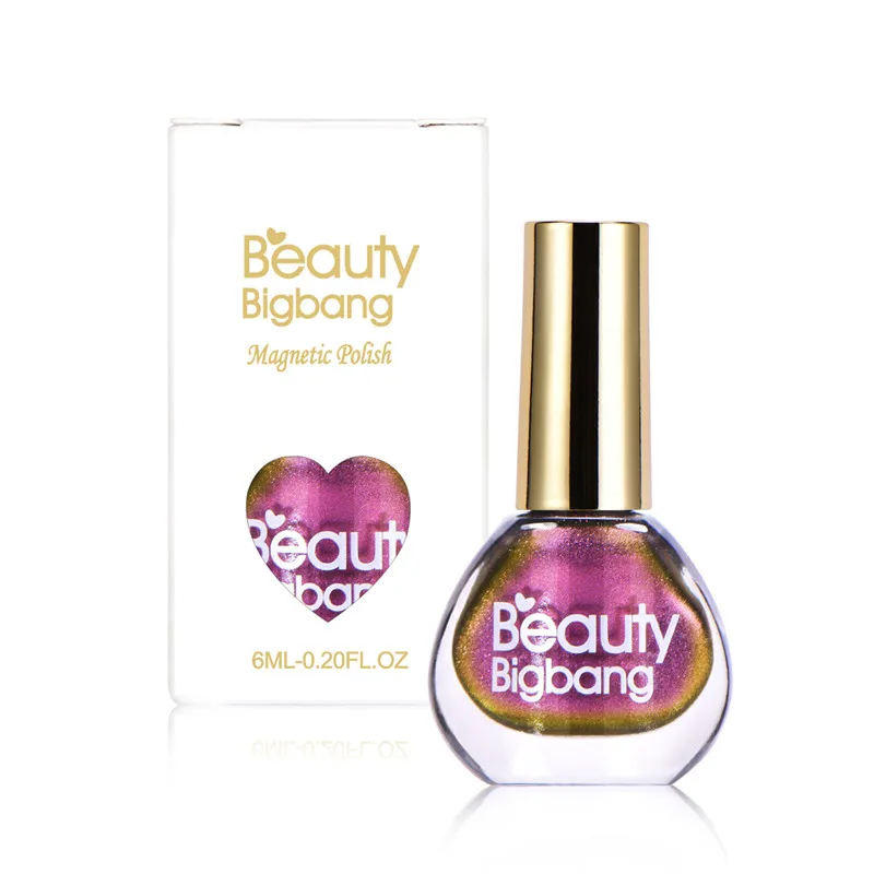 BeautyBigBang 6 мл 3D лак для ногтей с эффектом «кошачий глаз» голографический Хамелеон для использования с магнитом Aurora серия блеск лак Магнит лак для ногтей