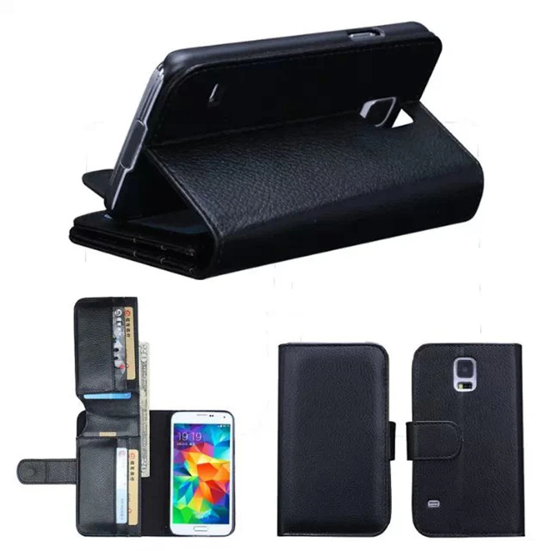 Роскошный чехол-книжка из искусственной кожи для Samsung Galaxy S5 I9600 с отделением карт