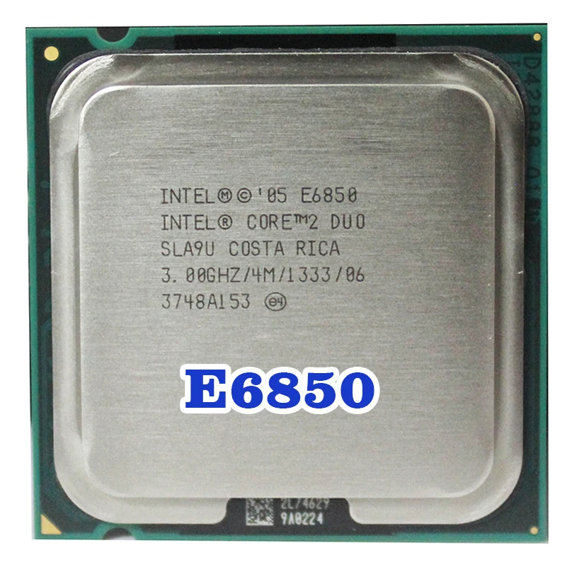 Оригинальный процессор INTEL Core 2 Duo E6850 Socket LGA 775 (3 ГГц/4 Мб/1333 МГц) 65 Вт|socket 775|core duointel core