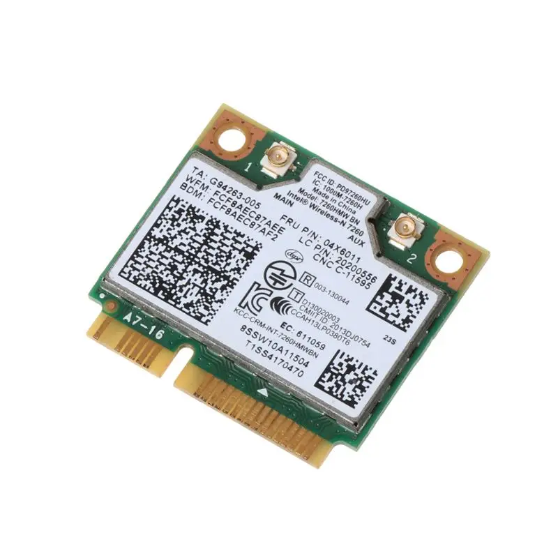 802 11 b/g/n Беспроводная 7260NGW Bluetooth 4 0 BN WiFi NGFF Wlan карта 300M 04X6011 04W3815 для Lenovo Thinkpad|Сетевые