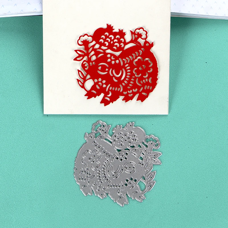 Металлические Вырубные штампы duрождения китайского Нового года Знак зодиака