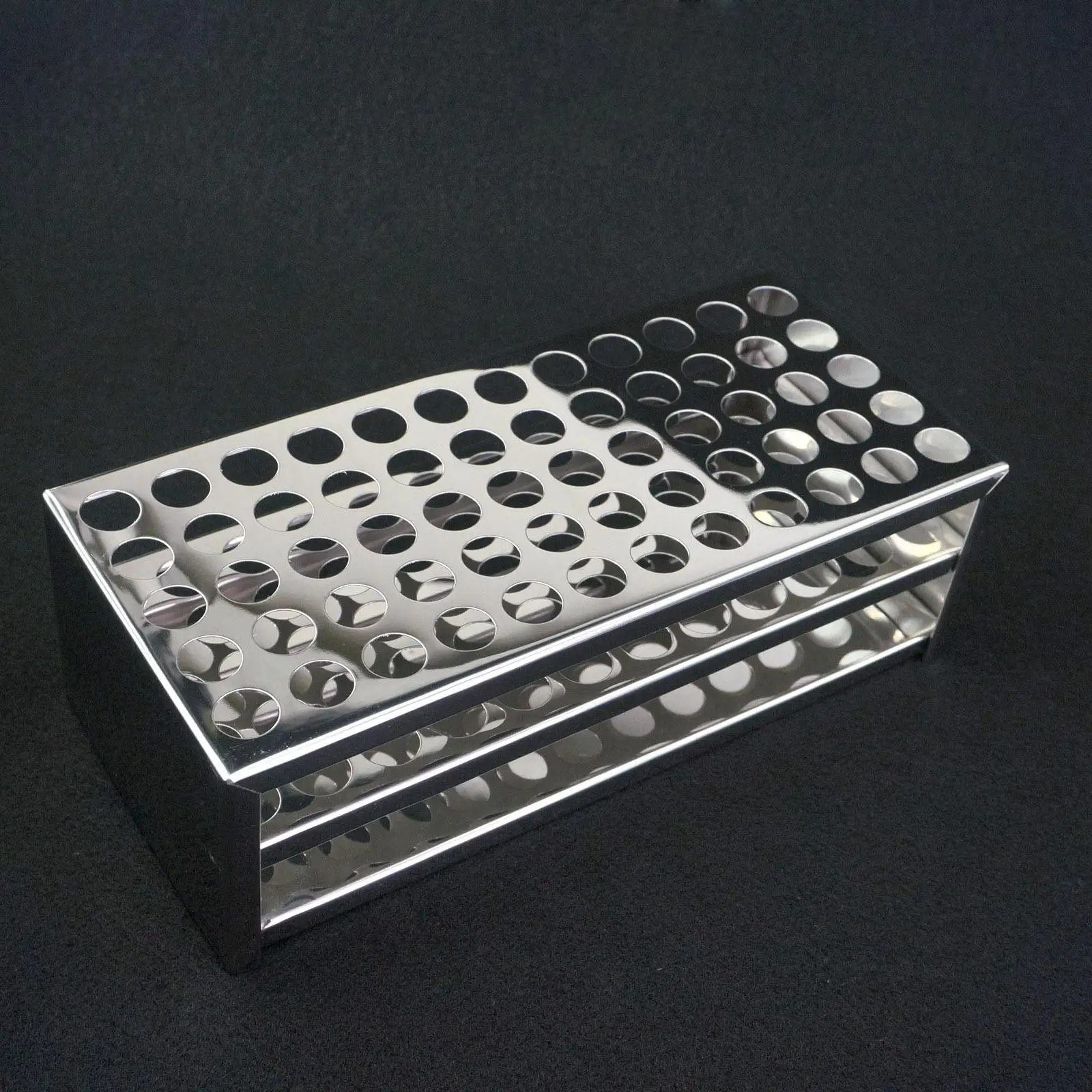 13.5mm Diam x 60 Holes Stainless Steel Test Tube Rack Holder Storage Lab Stand | Канцтовары для офиса и дома