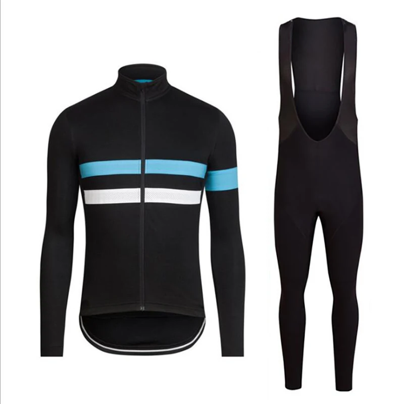 Bib Short suit Осенне-Летняя мужская велосипедная одежда с длинным рукавом, велосипедная одежда из трикотажа, Мужская MTB Одежда для велосипедных гонок, велосипедная одежда, рубашка, толстовка - Цвет: Bib Short suit