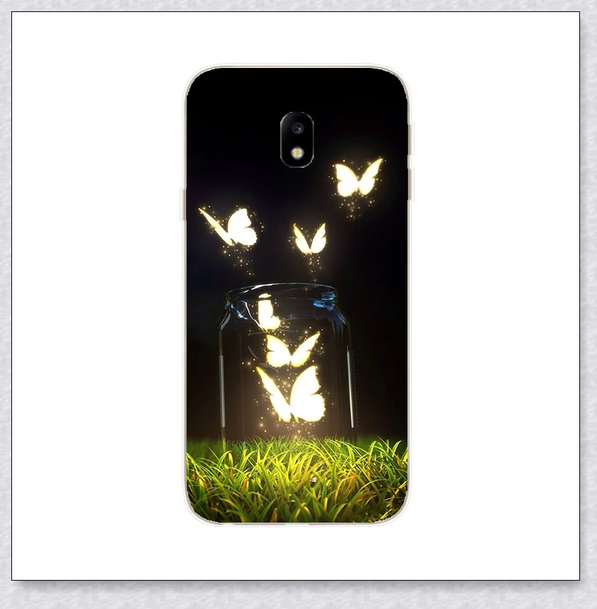 Let the butterfly go Силиконовая крышка для samsung Galaxy J7 J730F J5 J530 J3 J330 F чехол мягкий TPU чехол s для samsung J 3 5 7 F Coque - Цвет: Let the butterfly go