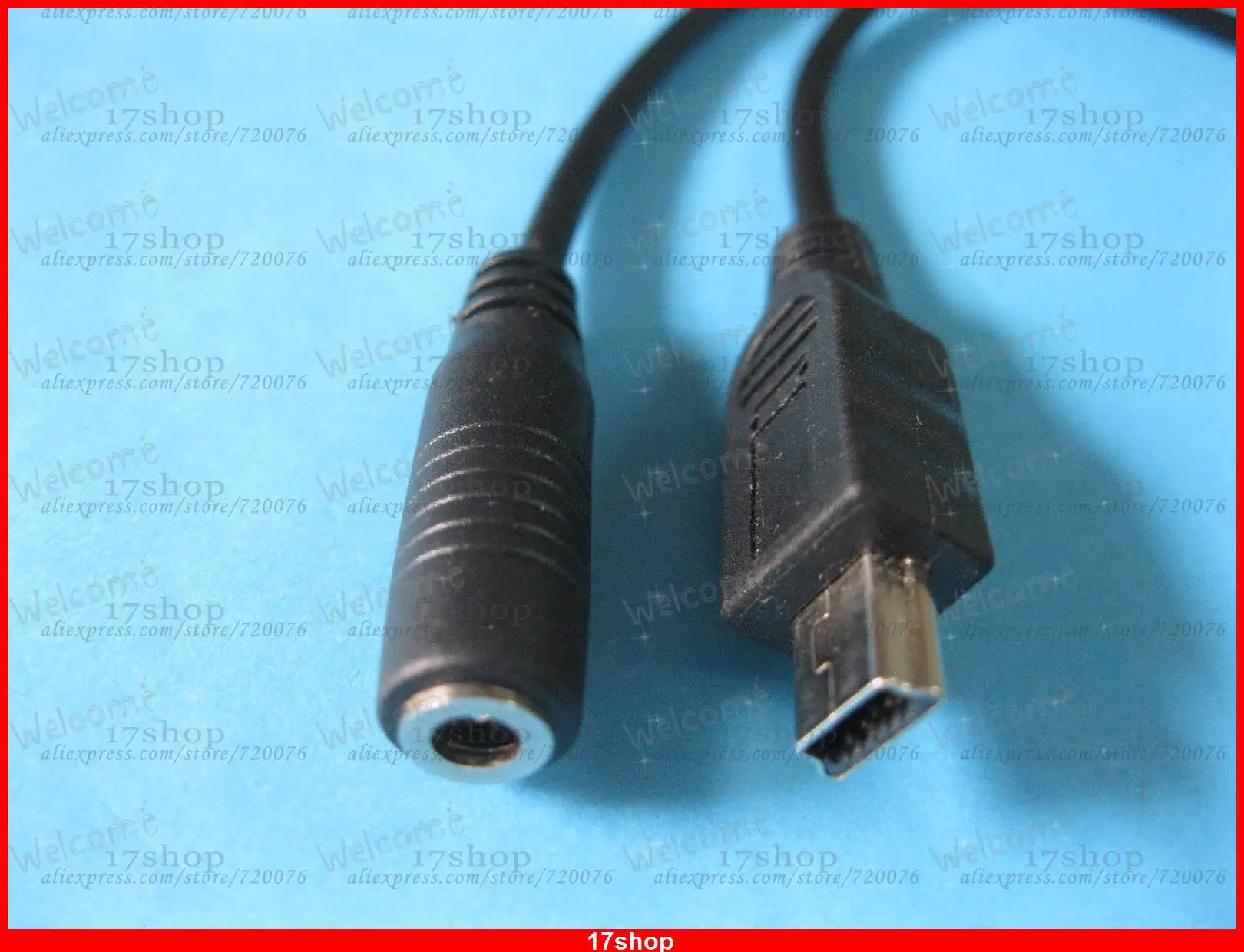 2 шт. разъем питания постоянного тока 3 5x1 35 мм к USB мини 5 контактный Штекерный