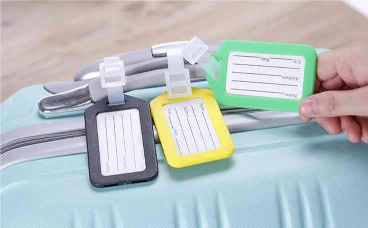 Hot Sell 10X Travel Luggage Bag Tag Name Address ID Label Plastic Suitcase Baggage Tags S | Дом и сад