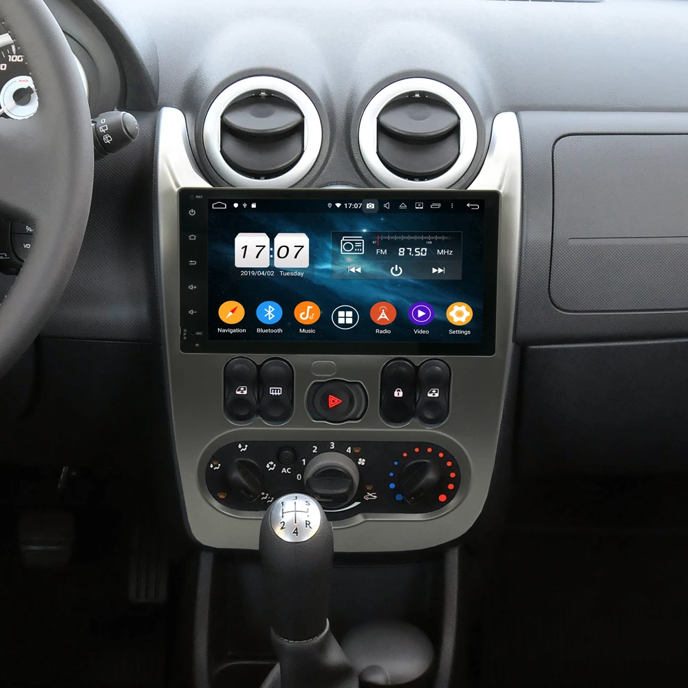 Автомагнитола Owtosin мультимедийный видеоплеер навигация GPS Android 9 0 для Renault Logan 2009