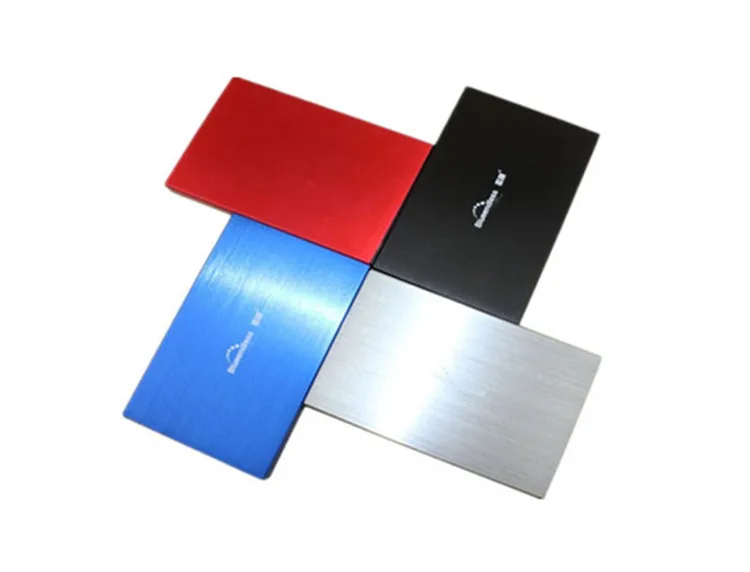 hard disk box 2.5'' laptop SATA serial port hard disk caddy ultrathin metal aluminum HDD case Enclosure1pcs/lot BlueendlessU25YA