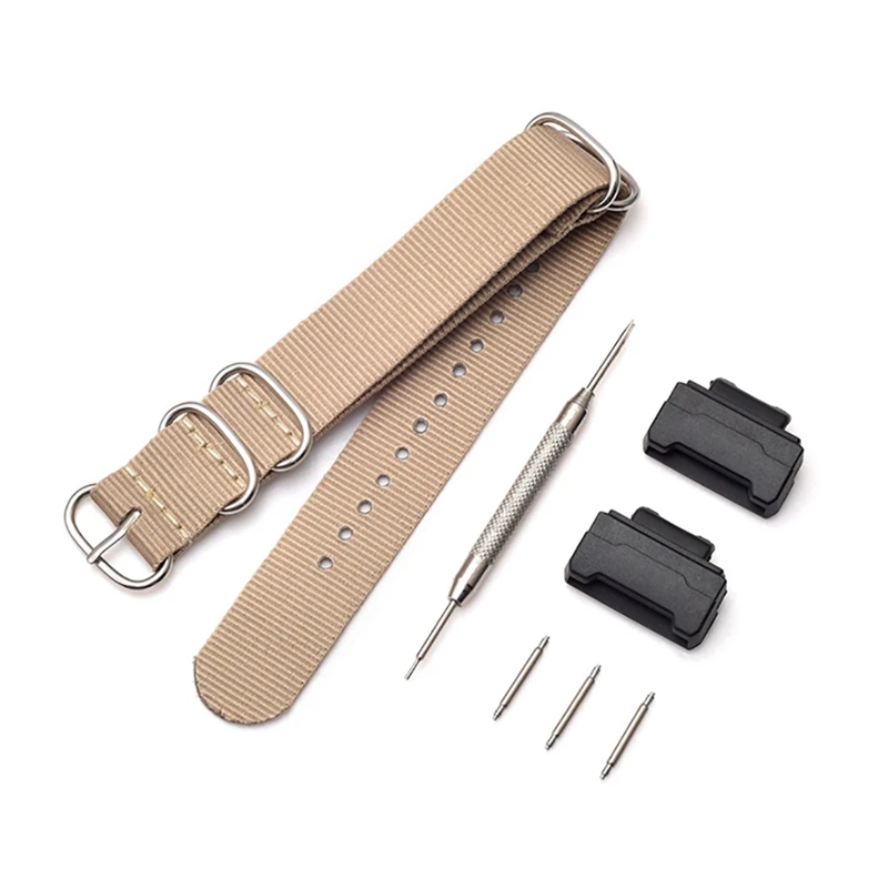 Watch Strap Spring Bar Tool Kit Pin Buckled Nylon Wristwatch Bands Converter Replacement Accessories For Casio