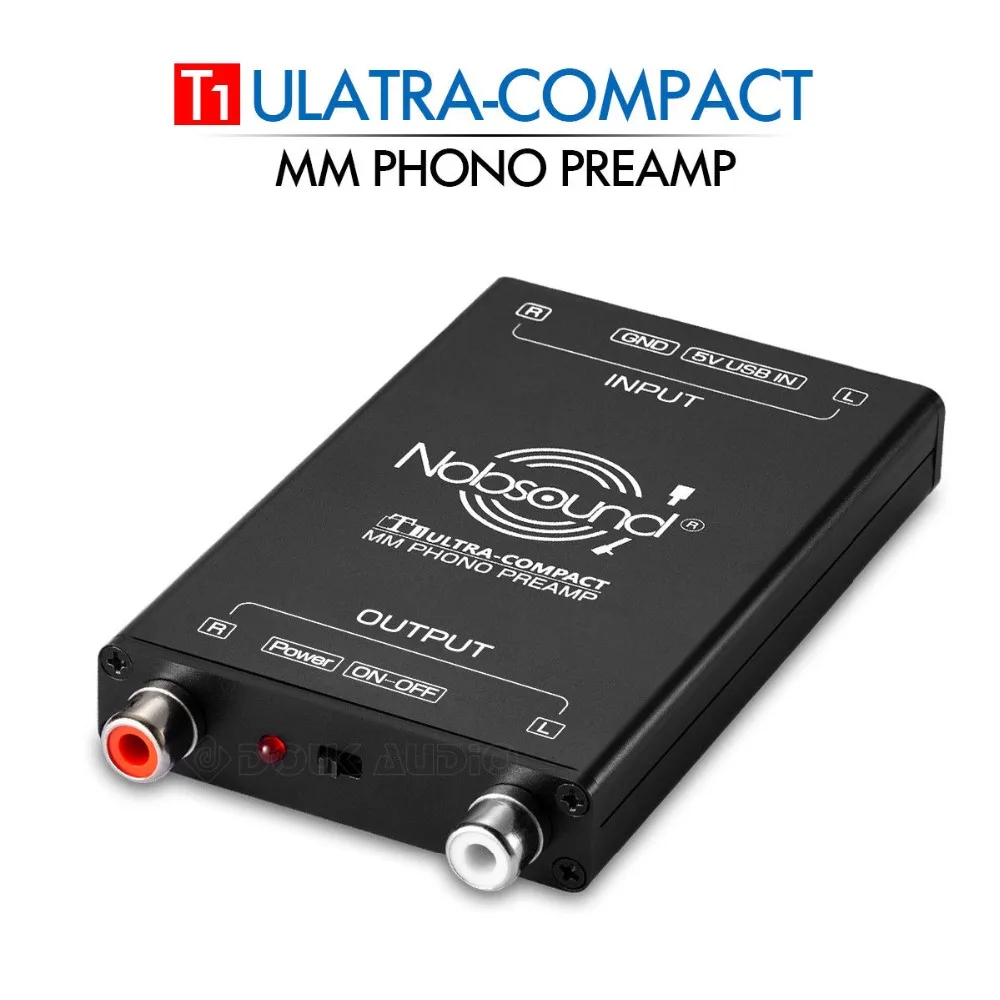 Nobsound HiFi ультра компактный мм проигрыватель Phono предусилитель мини аудио стерео фонограф предусилитель для проигрывателей
