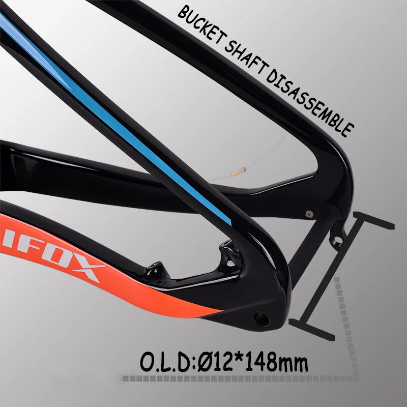TRIFOX полностью подвесная рама MTB 29er Cadre Carbone T800 рама для горного велосипеда 148*12 мм