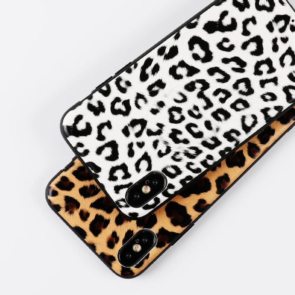 Case For iPhone XS XR Max X 8 7 6 6S Plus Fashion Vintage Leopard Print Soft TPU Phone Back Cover Cases Coque Gift |