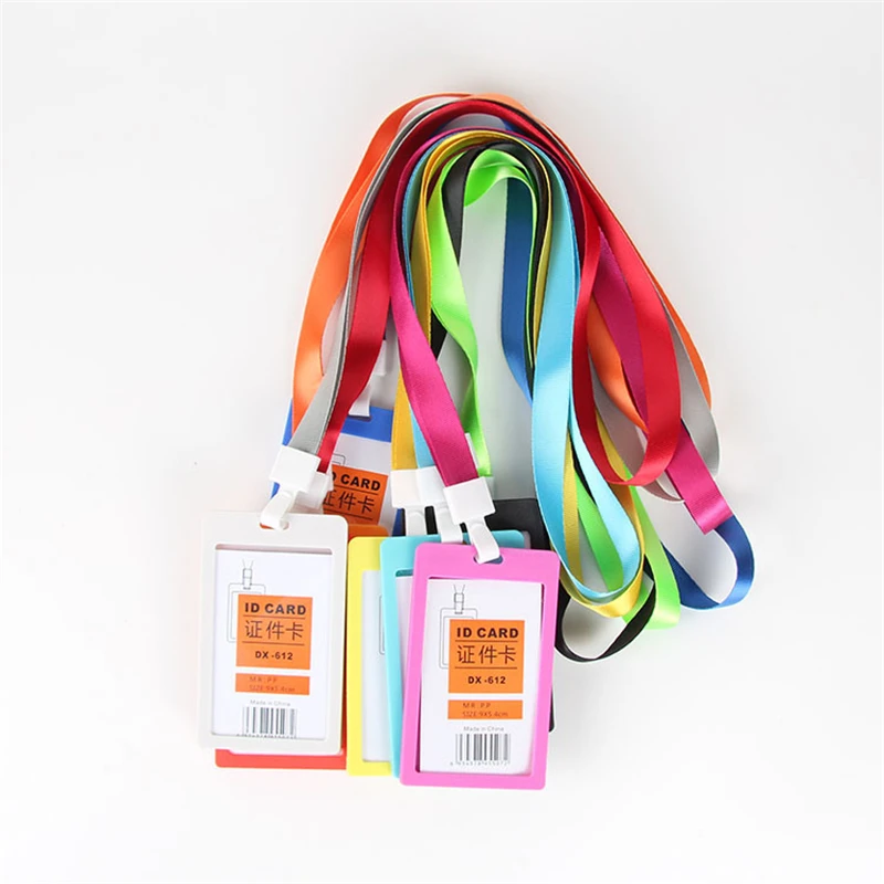 FHADST Id держатель для карт высококачественный шнурок имя пластиковая кредитная