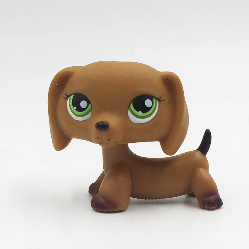 LPS кошка редкие игрушки для домашних животных #139 коричневый щенок таксы с