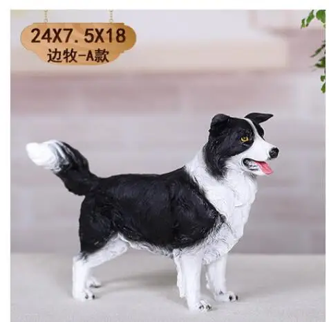 

NEW home decoration cute shepherd dog dog animal crafts gift resin Home lovely shepherd christmas