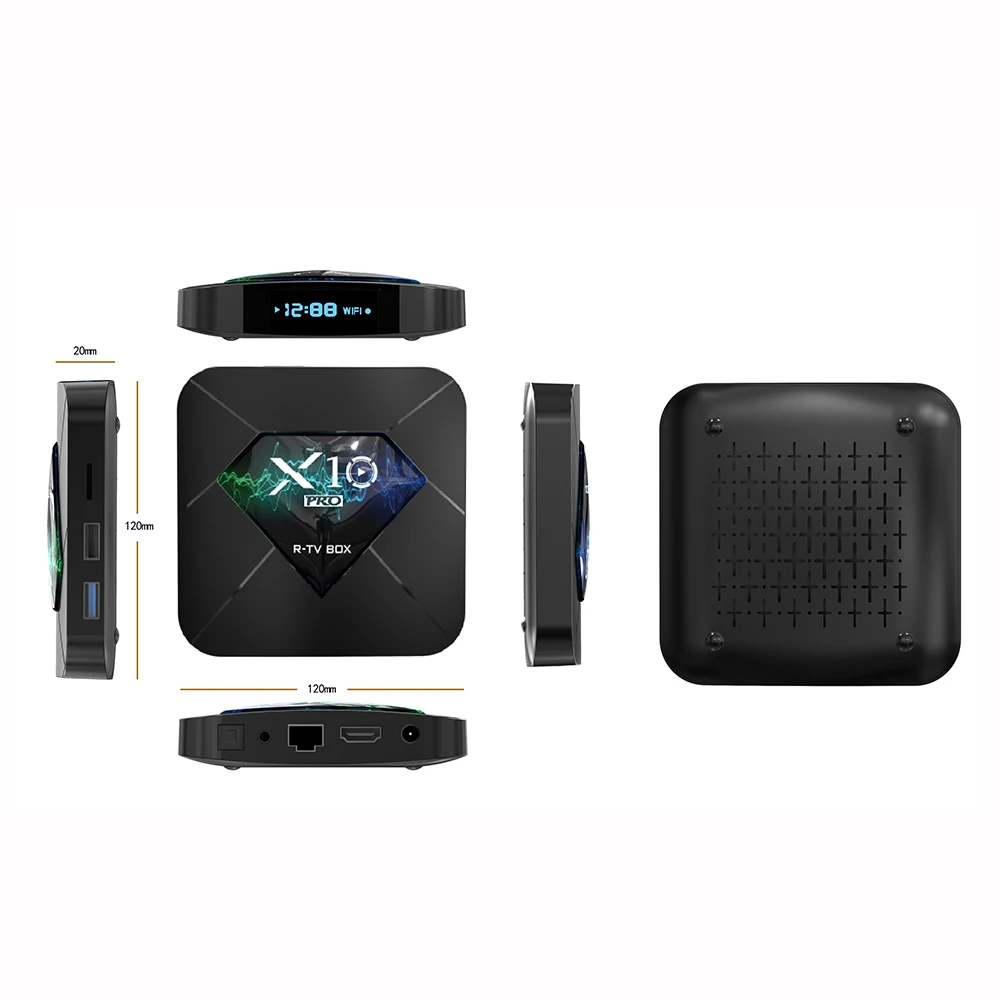 XGODY X10 Pro Android ТВ приставка медиаплеер 4 Гб 64 Смарт Amlogic S905X2 Bluetooth 2 4G/5G двойной WiFi 4K H.265