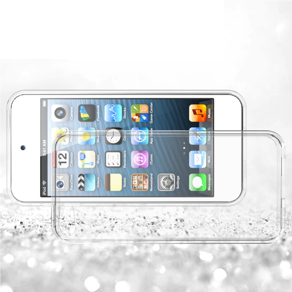 Прозрачный чехол для Ipod Touch 5/IPod 6 мягкий ТПУ бампер + PC назад Гибридный