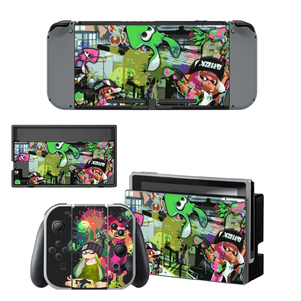 Лидер продаж наклейка для игр Splatoon 2 контроллера консоли Nintendo Switch популярные
