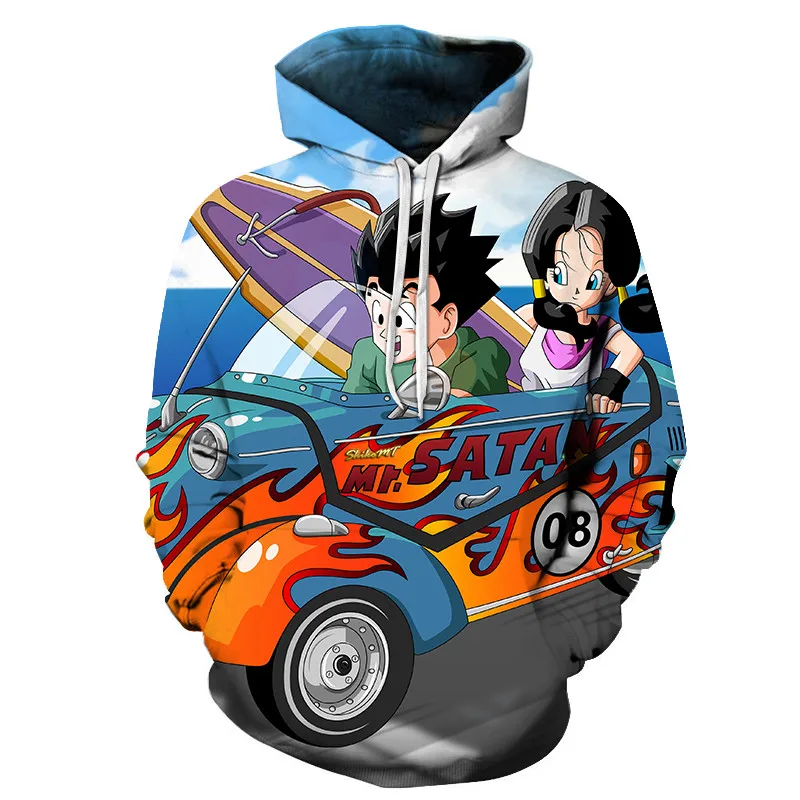 Новые nime толстовки Dragon Ball Z толстовки с капюшоном и карманами Goku 3D цифровая печать для мужчин и женщин с длинным рукавом новая Толстовка S-6XL - Цвет: AFKH3403