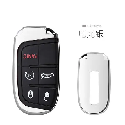 Мягкие TPU чехол Key автомобилей брелок для Jeep Grand Cherokee Chrysler 300C Renegade Патриот Fiat Freemont