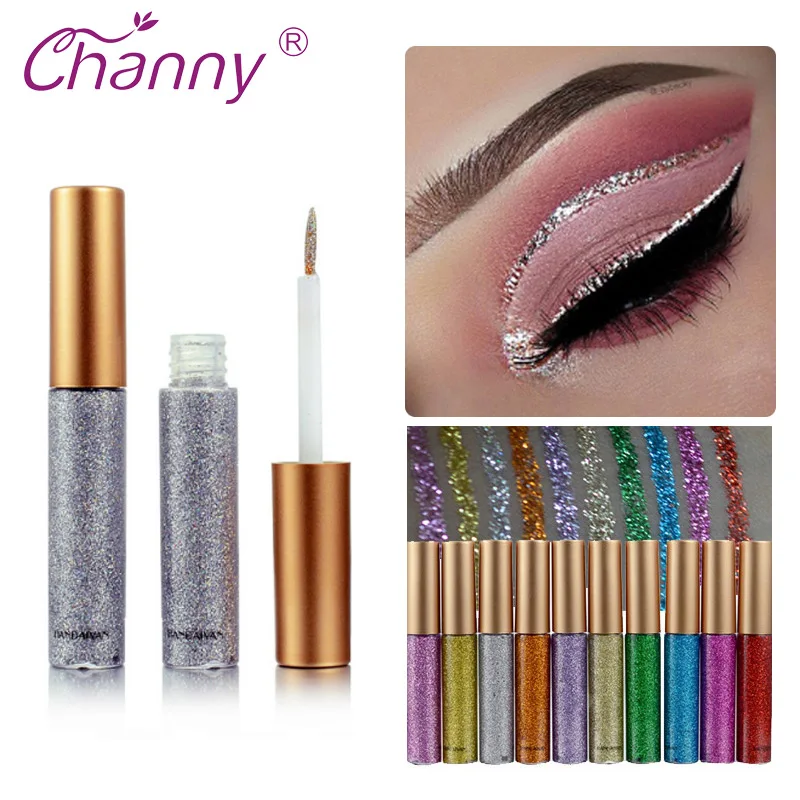 Channy Shimmer Блеск подводка для глаз составляют легко носить водостойкий пигмент