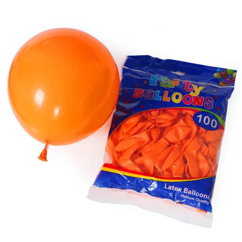orange 10 шт. 10-дюймовые латексные шары Зеленый Красный рождественские Свадебные Воздушные шары для дня рождения шары Детские игрушки Подарки для вечерние украшения - Цвет: orange