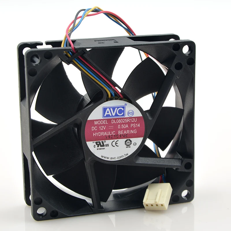 DL08025R12U 8025 80 мм x 25 постоянный ток 12 в 0 50 А 2 провода 2-контактный гидравлический