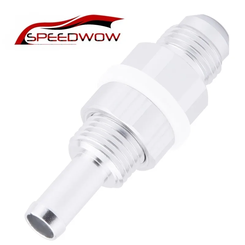 

SPEEDWOW -6AN Male Flare Bulkhead To 5/16 Hose Barb Fuel Tank Fitting