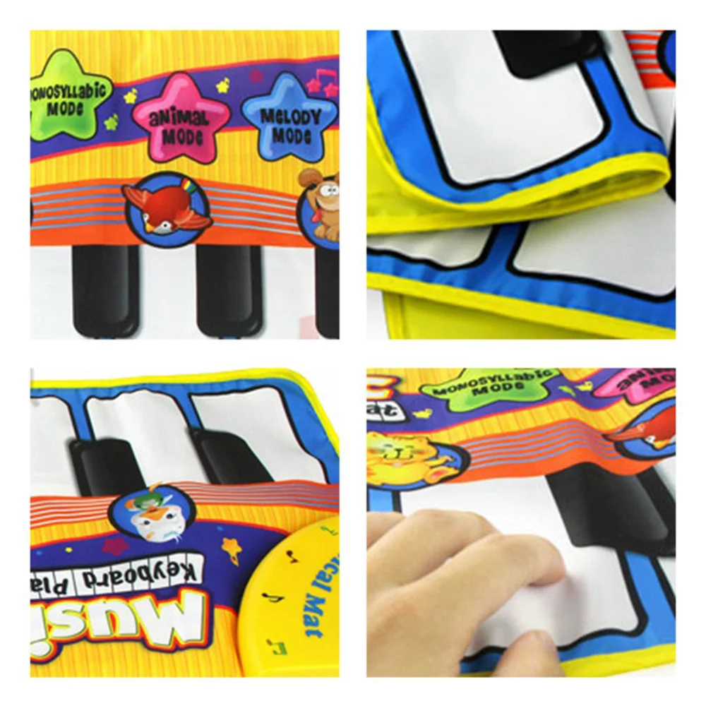 Children Piano Keyboard Music Learn Singing Gym Carpet Touch Play Mats Blanket Kids Educational Toy Gift For Baby | Игрушки и хобби