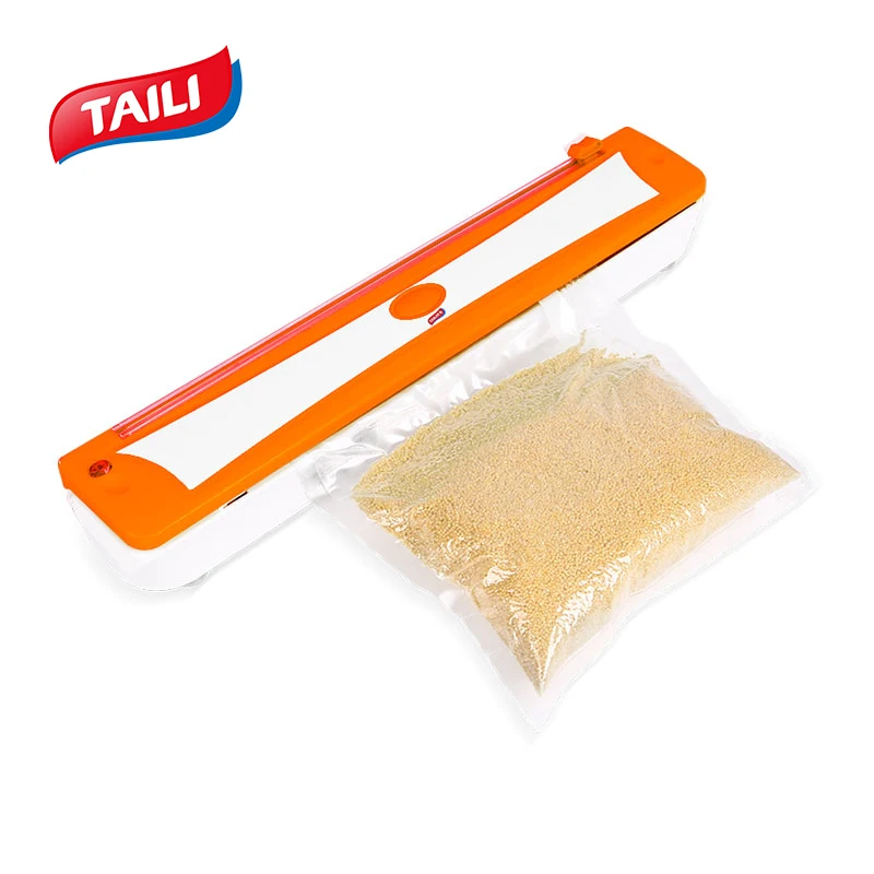 TAILI 220 В вакуумный упаковщик для пищевых продуктов, упаковочная машина, контейнер для пищевых продуктов, вакуумный пакет для домашней кухни, более свежий/здоровый - Цвет: 220V100W