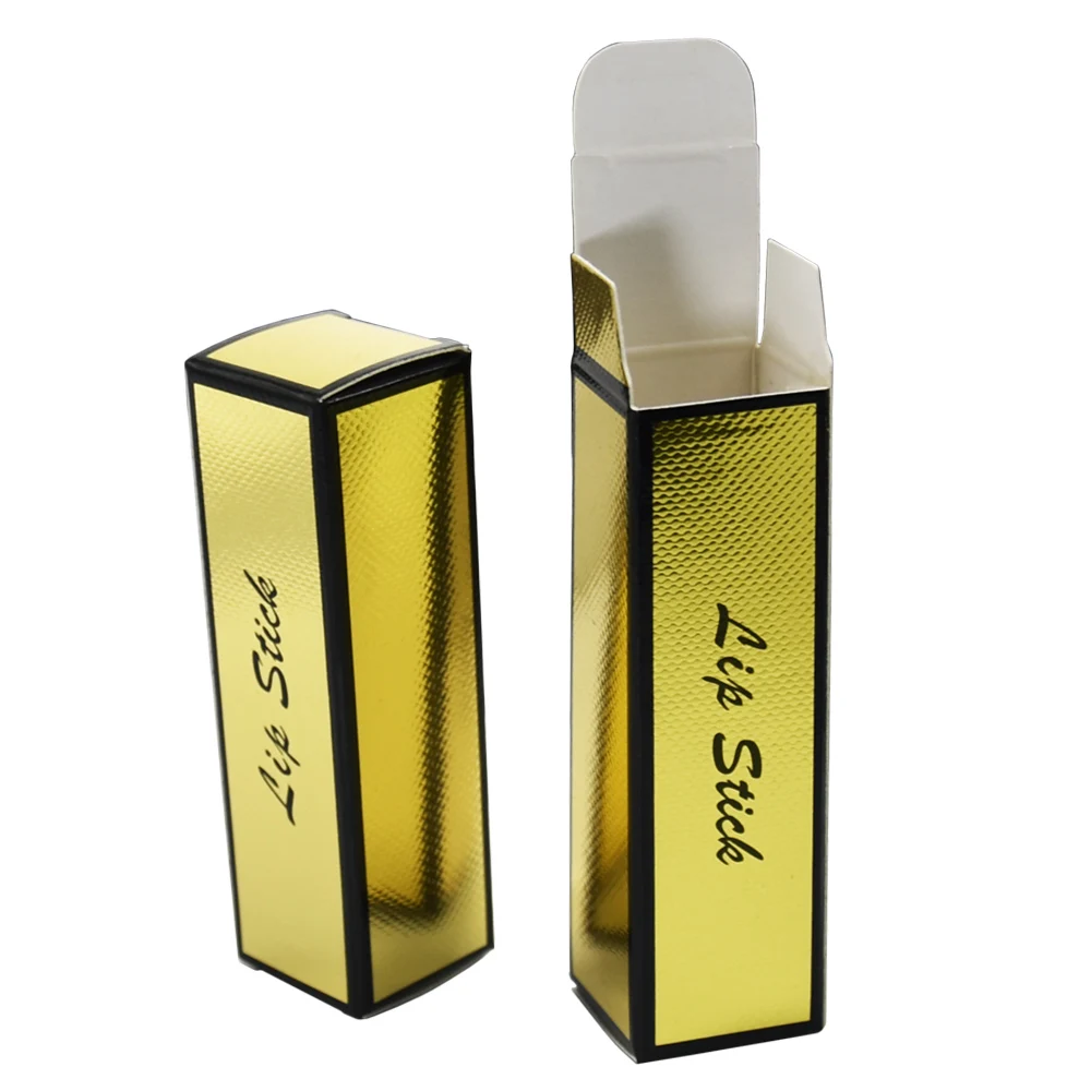 

2.5*2.5*8.5cm Reflective Kraft Paper Box for Gift Packaging DIY Lipstick Package Paperboard Boxes Foldable Paper Box 50pcs/lot