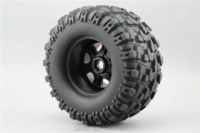 4 шт. RC 1/8 огромный 176 мм наружный диаметр блокировки шин Monster Truck Набор 17 hex 1/2 для HPI