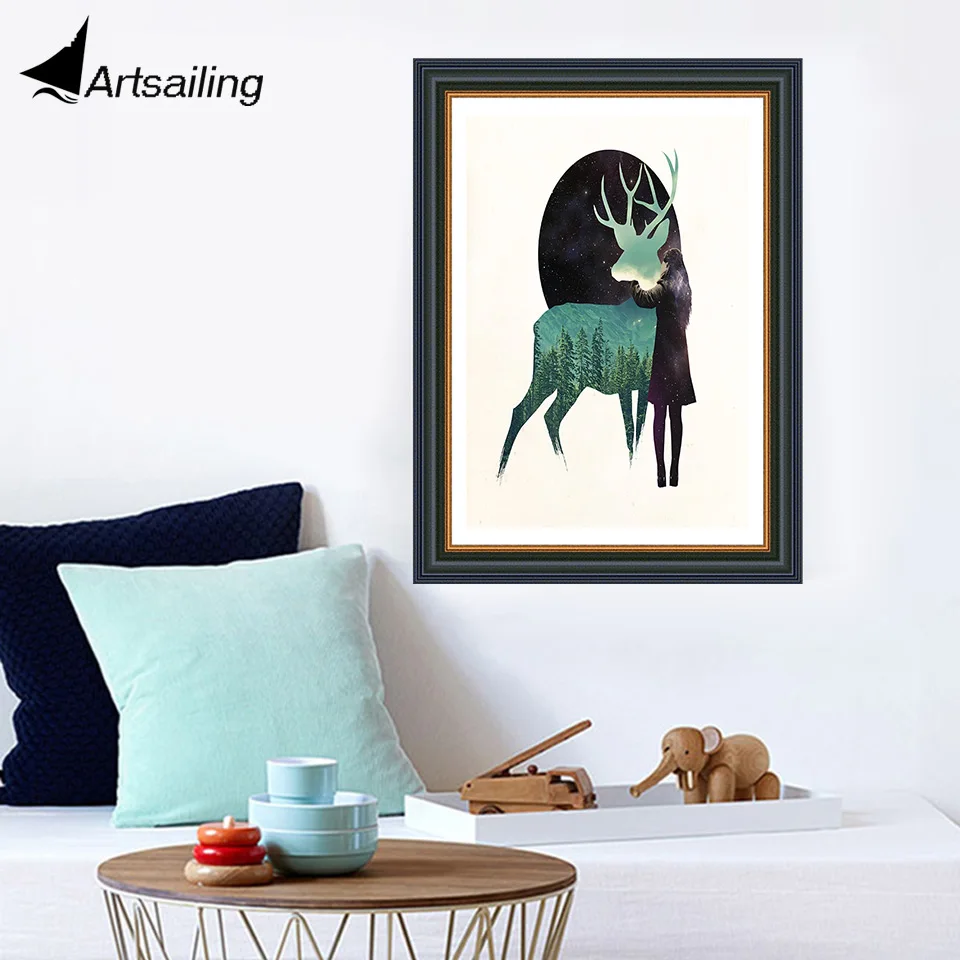 ArtSailing HD печати 5 шт. на холсте искусство стены холст большие картины животных