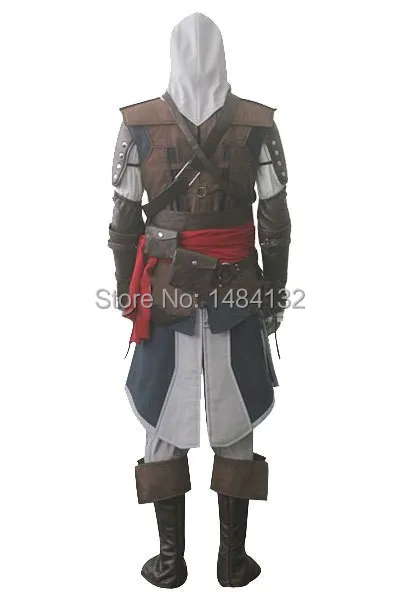 Эдвард Kenway Костюм Assassins Creed IV 4 Black Flag Косплей Assassin Кино Для Взрослых | Тематическая