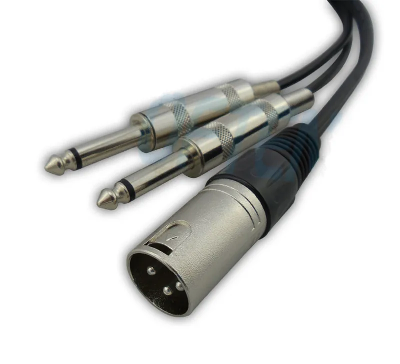 XLR два моно 6,5/6,35 Линия Баланса меди аудио линия микшер XLR кабель соединения мультимедиа линия